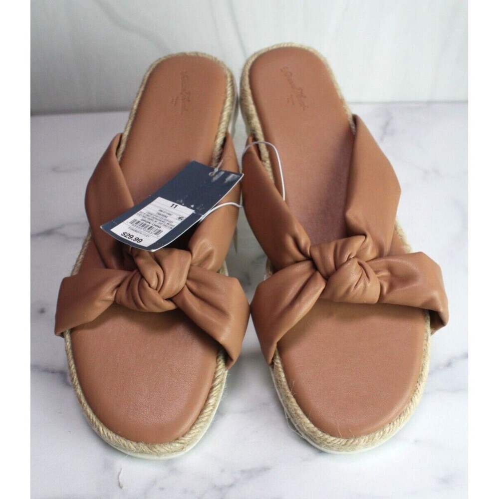 Women's Dena Knotted Espadrille Sandals Universal Thread Tan 11 New No Box